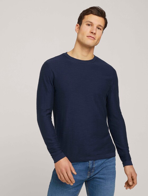 Sweatshirt mit Waschung - Männer - Dark Blue Sweatshirt mit Waschung - Männer - Dark Blue - 1 - TOM TAILOR