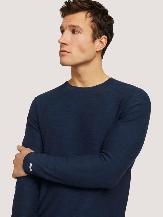 Sweatshirt mit Waschung - Männer - Dark Blue Sweatshirt mit Waschung - Männer - Dark Blue - 9 - TOM TAILOR