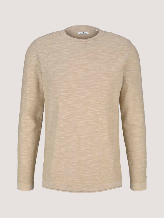 Sweatshirt mit Waschung - Männer - Sandy Beige Sweatshirt mit Waschung - Männer - Sandy Beige - 7 - TOM TAILOR