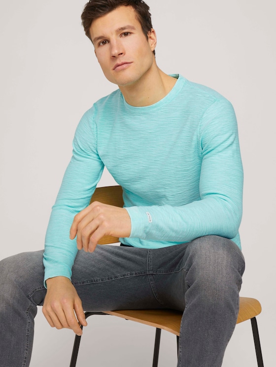 Sweatshirt mit Waschung - Männer - lucite green Sweatshirt mit Waschung - Männer - lucite green - 5 - TOM TAILOR