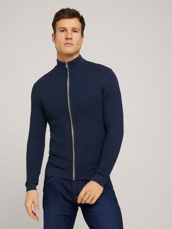 Jacke mit Stehkragen - Männer - Dark Blue Jacke mit Stehkragen - Männer - Dark Blue - 1 - TOM TAILOR