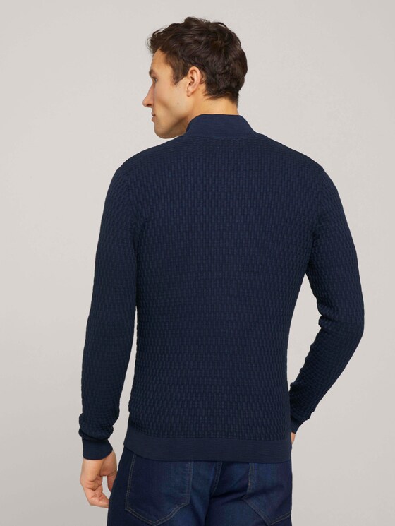 Jacke mit Stehkragen - Männer - Dark Blue Jacke mit Stehkragen - Männer - Dark Blue - 2 - TOM TAILOR
