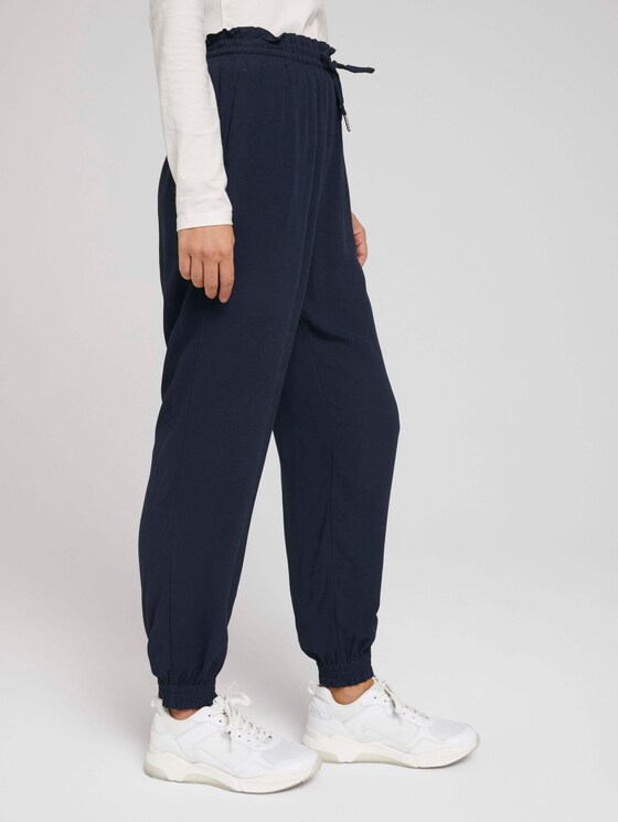 Fließende Harem Stoffhose - Frauen - Sky Captain Blue Fließende Harem Stoffhose - Frauen - Sky Captain Blue - 11 - TOM TAILOR Denim