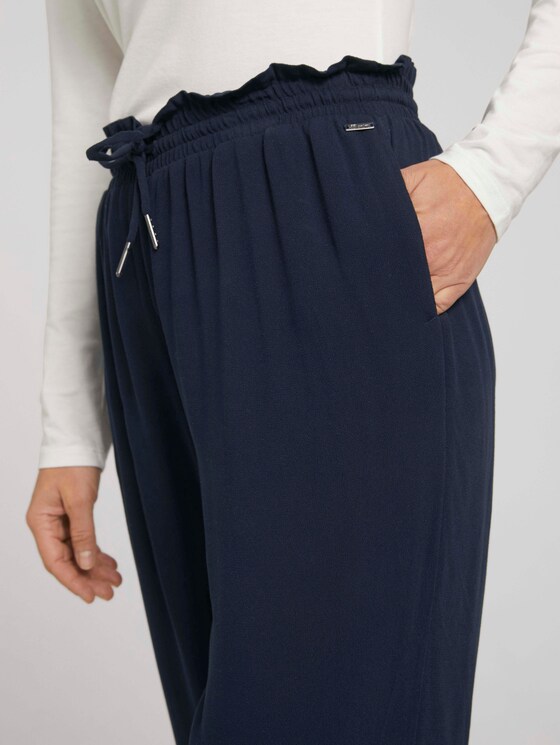 Fließende Harem Stoffhose - Frauen - Sky Captain Blue Fließende Harem Stoffhose - Frauen - Sky Captain Blue - 9 - TOM TAILOR Denim