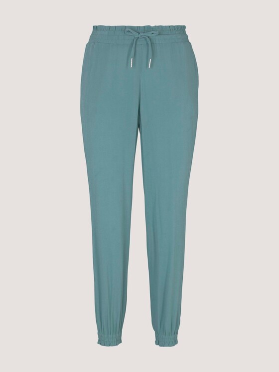 Fließende Harem Stoffhose - Frauen - Mineral Stone Blue Fließende Harem Stoffhose - Frauen - Mineral Stone Blue - 7 - TOM TAILOR Denim