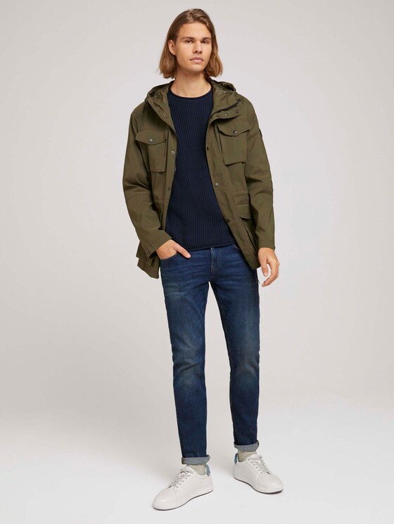 strukturierter Pullover mit Bio-Baumwolle - Männer - Sky Captain Blue strukturierter Pullover mit Bio-Baumwolle - Männer - Sky Captain Blue - 3 - TOM TAILOR Denim