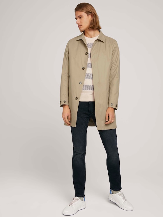 gestreifter Pullover mit Bio-Baumwolle - Männer - soft beige navy stripe gestreifter Pullover mit Bio-Baumwolle - Männer - soft beige navy stripe - 3 - TOM TAILOR Denim