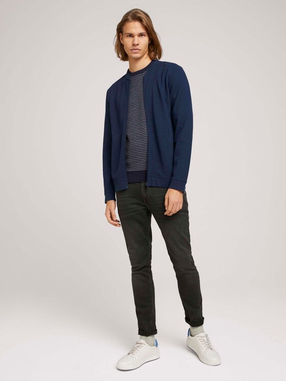 gestreifter Pullover mit Bio-Baumwolle - Männer - navy blue white stripy pattern gestreifter Pullover mit Bio-Baumwolle - Männer - navy blue white stripy pattern - 3 - TOM TAILOR Denim