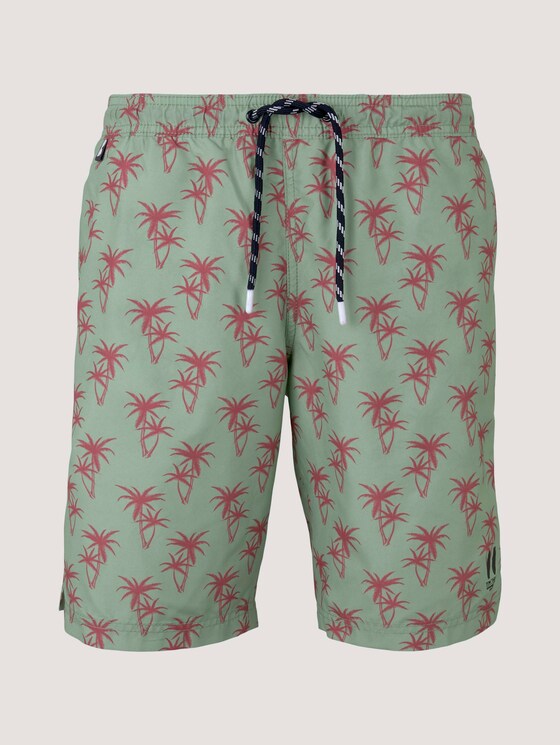 Badehose mit REPREVE - Männer - mint green red palm design Badehose mit REPREVE - Männer - mint green red palm design - 7 - TOM TAILOR