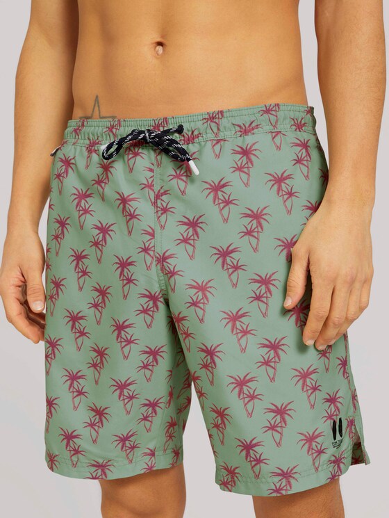 Badehose mit REPREVE - Männer - mint green red palm design Badehose mit REPREVE - Männer - mint green red palm design - 9 - TOM TAILOR