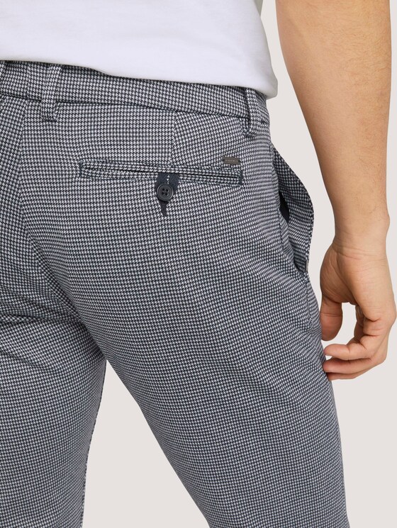 Travis Slim Jersey Hose - Männer - navy off white houndstooth Travis Slim Jersey Hose - Männer - navy off white houndstooth - 10 - TOM TAILOR