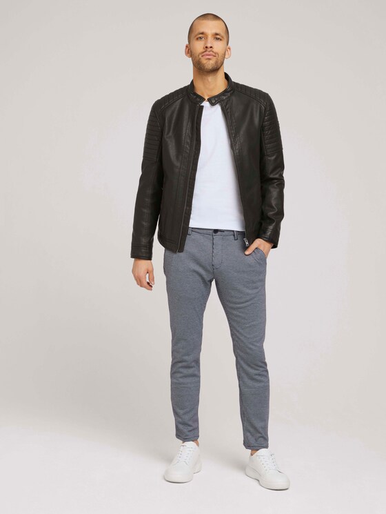 Travis Slim Jersey Hose - Männer - navy off white houndstooth Travis Slim Jersey Hose - Männer - navy off white houndstooth - 3 - TOM TAILOR