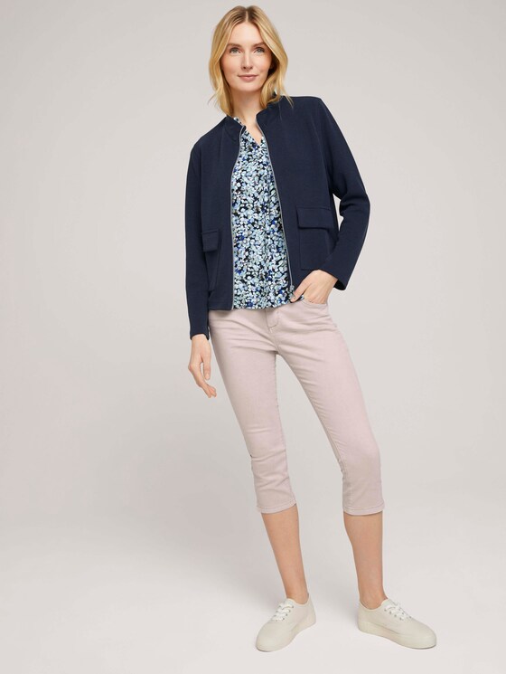 Ärmellose Bluse mit LENZING™ ECOVERO™ im Blumenmuster - Frauen - navy floral design Ärmellose Bluse mit LENZING™ ECOVERO™ im Blumenmuster - Frauen - navy floral design - 3 - TOM TAILOR