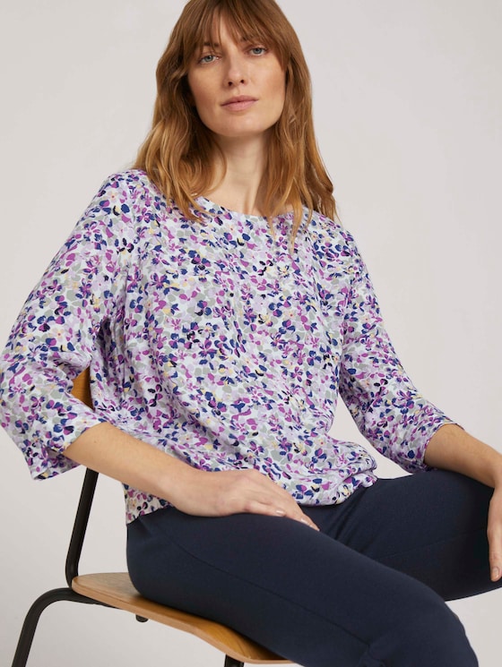 3/4 Arm Bluse - Frauen - offwhite floral design 3/4 Arm Bluse - Frauen - offwhite floral design - 5 - TOM TAILOR