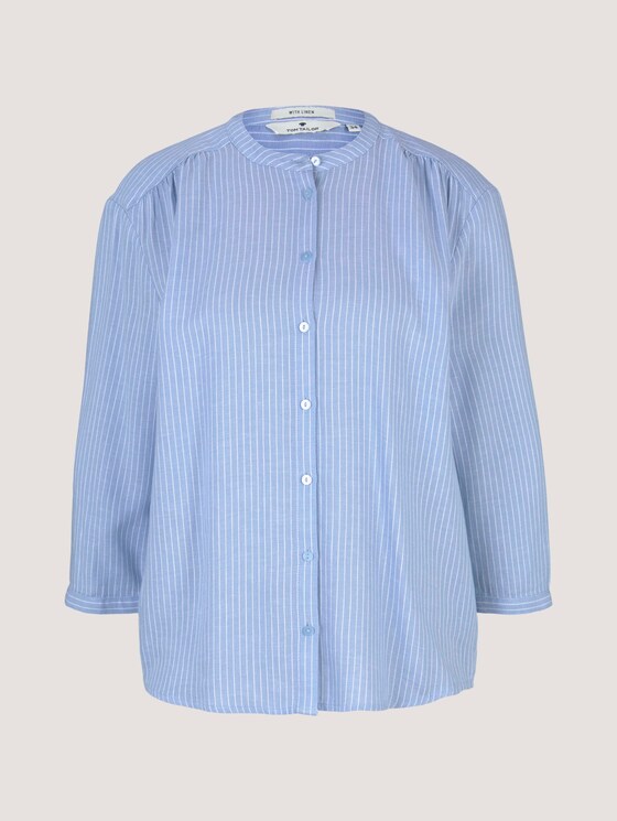 Gestreifte Bluse im Loose Fit - Frauen - blue white vertical stripe Gestreifte Bluse im Loose Fit - Frauen - blue white vertical stripe - 7 - TOM TAILOR