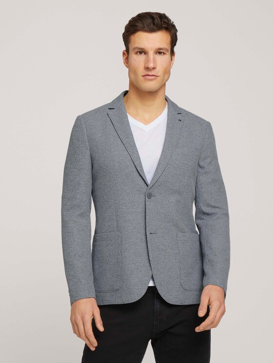 Sakko in Melange-Optik - Männer - grey melange structure Sakko in Melange-Optik - Männer - grey melange structure - 1 - TOM TAILOR