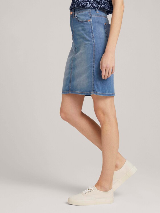 Jeansrock in heller Waschung - Frauen - Used Light Stone Blue Denim Jeansrock in heller Waschung - Frauen - Used Light Stone Blue Denim - 11 - TOM TAILOR