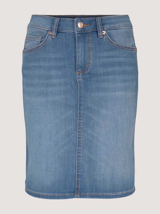 Jeansrock in heller Waschung - Frauen - Used Light Stone Blue Denim Jeansrock in heller Waschung - Frauen - Used Light Stone Blue Denim - 7 - TOM TAILOR