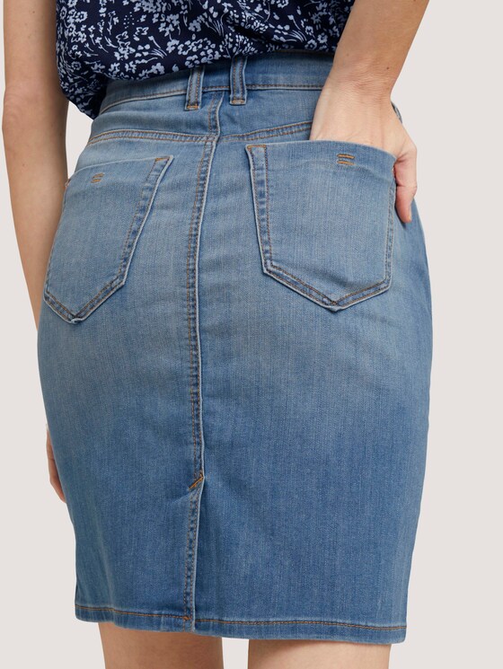 Jeansrock in heller Waschung - Frauen - Used Light Stone Blue Denim Jeansrock in heller Waschung - Frauen - Used Light Stone Blue Denim - 9 - TOM TAILOR