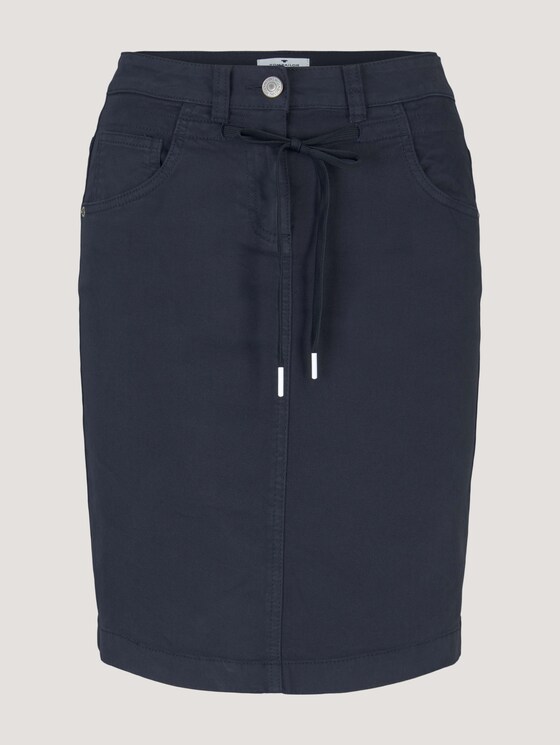 Stoffrock mit Kordelzug - Frauen - Sky Captain Blue Stoffrock mit Kordelzug - Frauen - Sky Captain Blue - 7 - TOM TAILOR