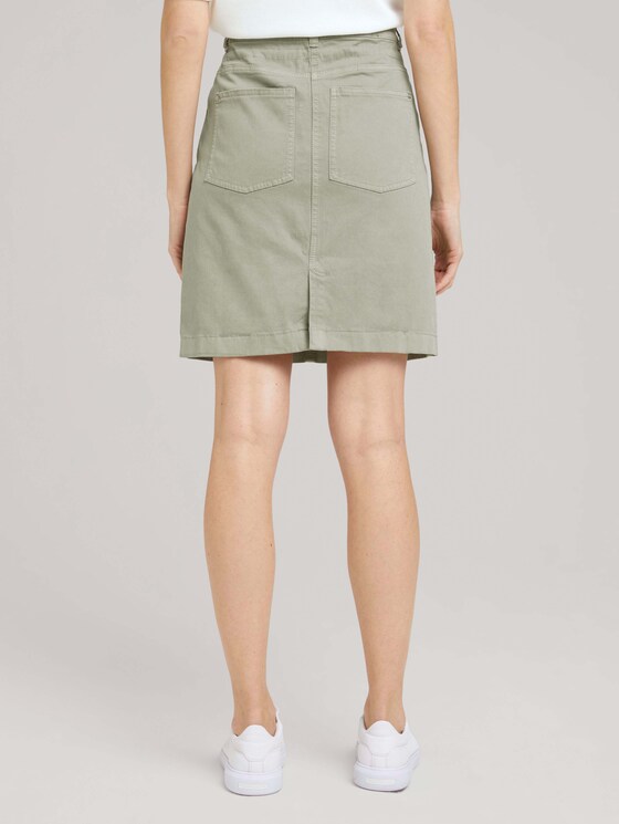 Stoffrock mit Kordelzug - Frauen - Prairie Grass Green Stoffrock mit Kordelzug - Frauen - Prairie Grass Green - 2 - TOM TAILOR