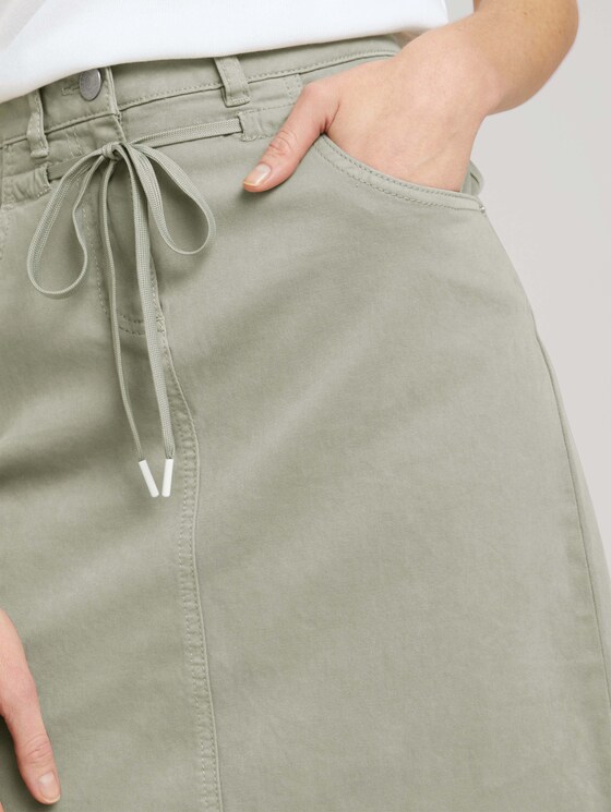 Stoffrock mit Kordelzug - Frauen - Prairie Grass Green Stoffrock mit Kordelzug - Frauen - Prairie Grass Green - 9 - TOM TAILOR