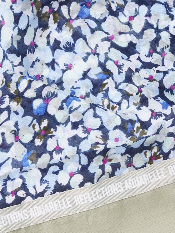 Gemusterter Schlauchschal mit Applikation - Frauen - navy floral design Gemusterter Schlauchschal mit Applikation - Frauen - navy floral design - 9 - TOM TAILOR