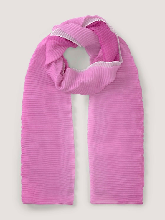 Plissierter Schal mit Farbverlauf - Frauen - plum blossom lilac Plissierter Schal mit Farbverlauf - Frauen - plum blossom lilac - 7 - TOM TAILOR