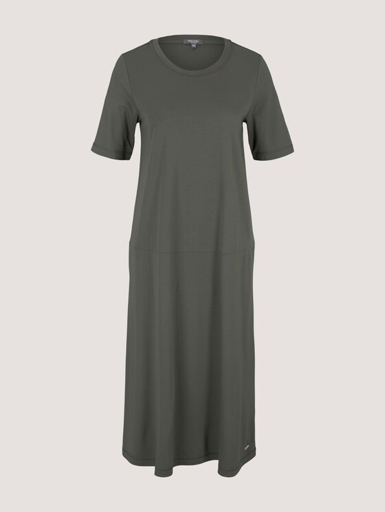 Elastisches Kurzarm Midikleid - Frauen - deep leaf green Elastisches Kurzarm Midikleid - Frauen - deep leaf green - 7 - Mine to five