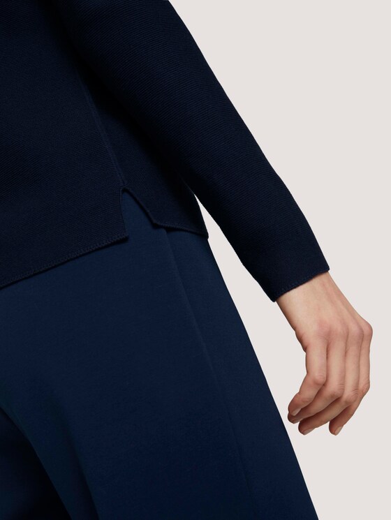 Strukturierter Pullover mit Bio-Baumwolle - Frauen - Sky Captain Blue Strukturierter Pullover mit Bio-Baumwolle - Frauen - Sky Captain Blue - 10 - TOM TAILOR