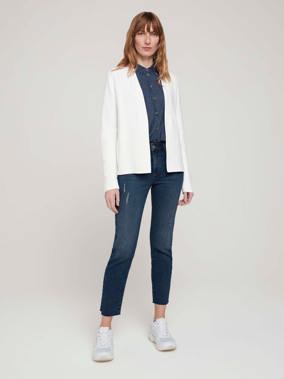 Strukturierter Cardigan mit Bio-Baumwolle - Frauen - Whisper White Strukturierter Cardigan mit Bio-Baumwolle - Frauen - Whisper White - 3 - TOM TAILOR