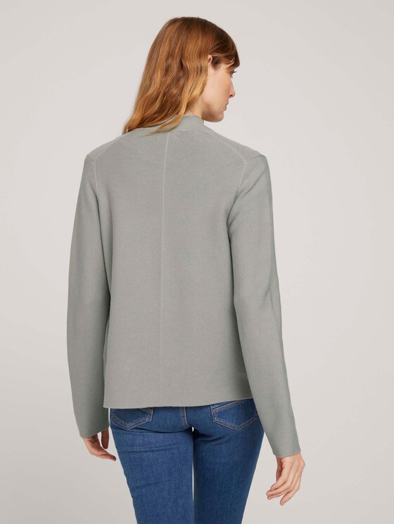 Strukturierter Cardigan mit Bio-Baumwolle - Frauen - Prairie Grass Green Strukturierter Cardigan mit Bio-Baumwolle - Frauen - Prairie Grass Green - 2 - TOM TAILOR