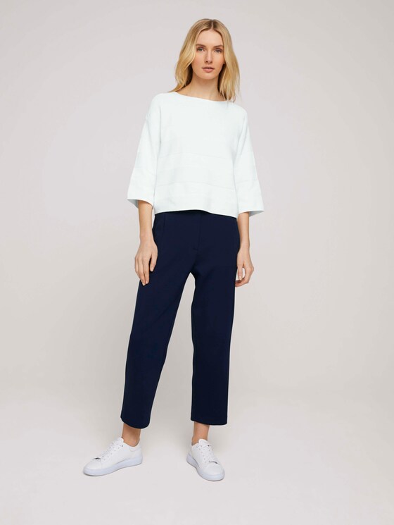 Pullover mit Bio-Baumwolle - Frauen - Whisper White Pullover mit Bio-Baumwolle - Frauen - Whisper White - 3 - TOM TAILOR