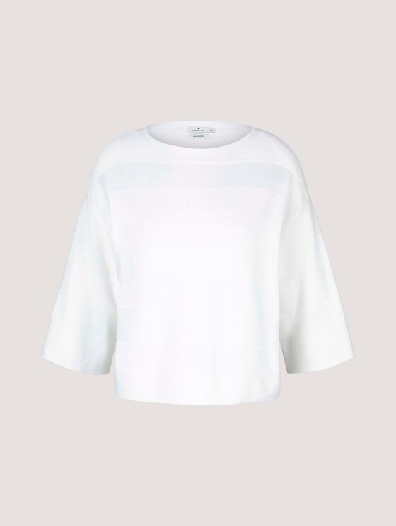 Pullover mit Bio-Baumwolle - Frauen - Whisper White Pullover mit Bio-Baumwolle - Frauen - Whisper White - 7 - TOM TAILOR