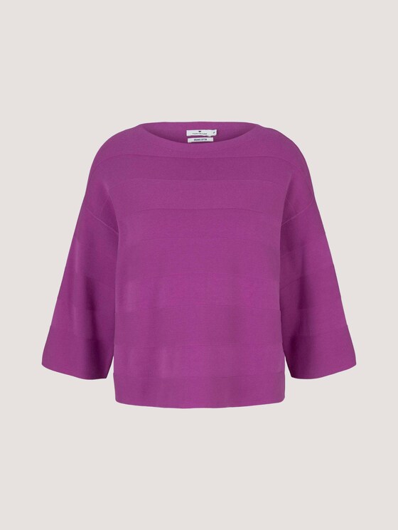 Pullover mit Bio-Baumwolle - Frauen - plum blossom lilac Pullover mit Bio-Baumwolle - Frauen - plum blossom lilac - 7 - TOM TAILOR