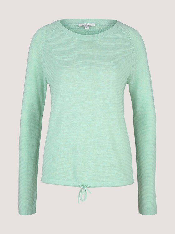 Feiner Strickpullover mit Linienstruktur - Frauen - minty green Feiner Strickpullover mit Linienstruktur - Frauen - minty green - 7 - TOM TAILOR