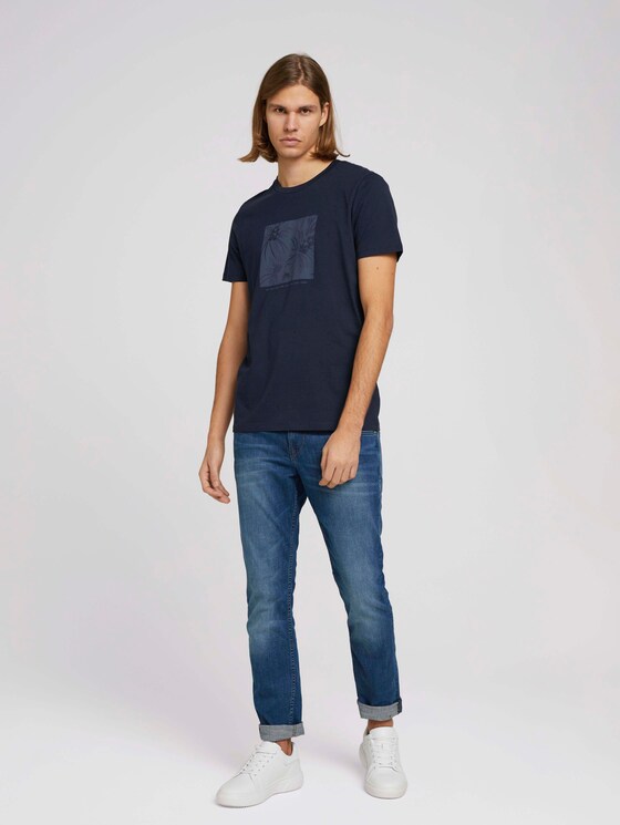 T-Shirt mit Bio-Baumwolle - Männer - Sky Captain Blue T-Shirt mit Bio-Baumwolle - Männer - Sky Captain Blue - 3 - TOM TAILOR Denim