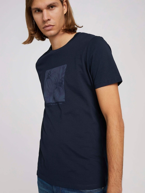 T-Shirt mit Bio-Baumwolle - Männer - Sky Captain Blue T-Shirt mit Bio-Baumwolle - Männer - Sky Captain Blue - 5 - TOM TAILOR Denim