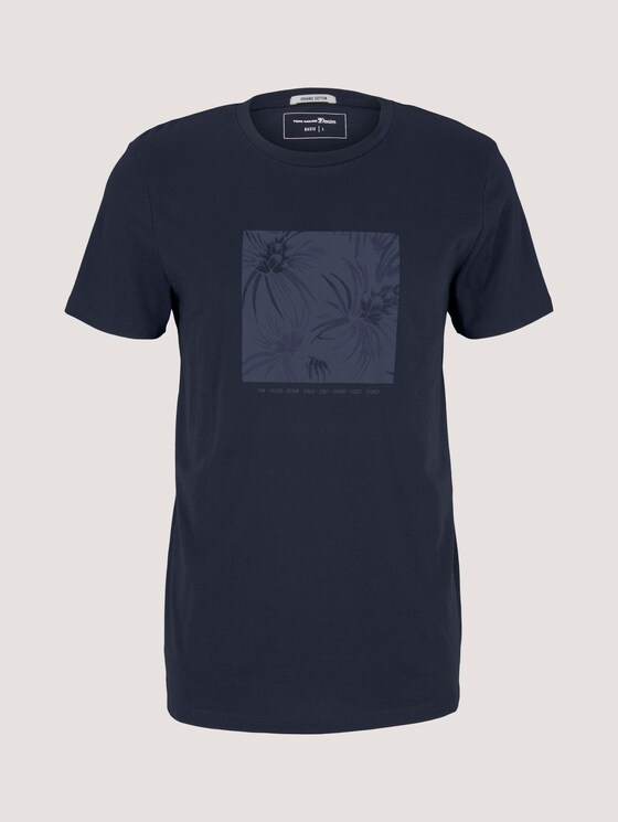 T-Shirt mit Bio-Baumwolle - Männer - Sky Captain Blue T-Shirt mit Bio-Baumwolle - Männer - Sky Captain Blue - 7 - TOM TAILOR Denim