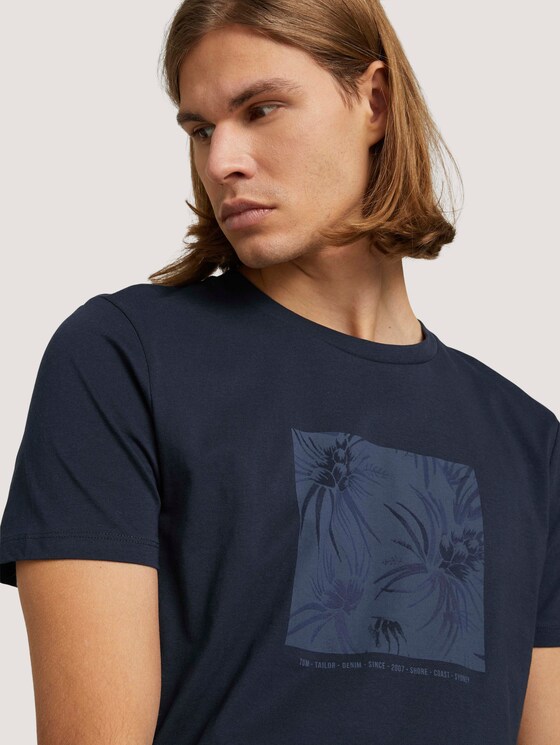 T-Shirt mit Bio-Baumwolle - Männer - Sky Captain Blue T-Shirt mit Bio-Baumwolle - Männer - Sky Captain Blue - 9 - TOM TAILOR Denim
