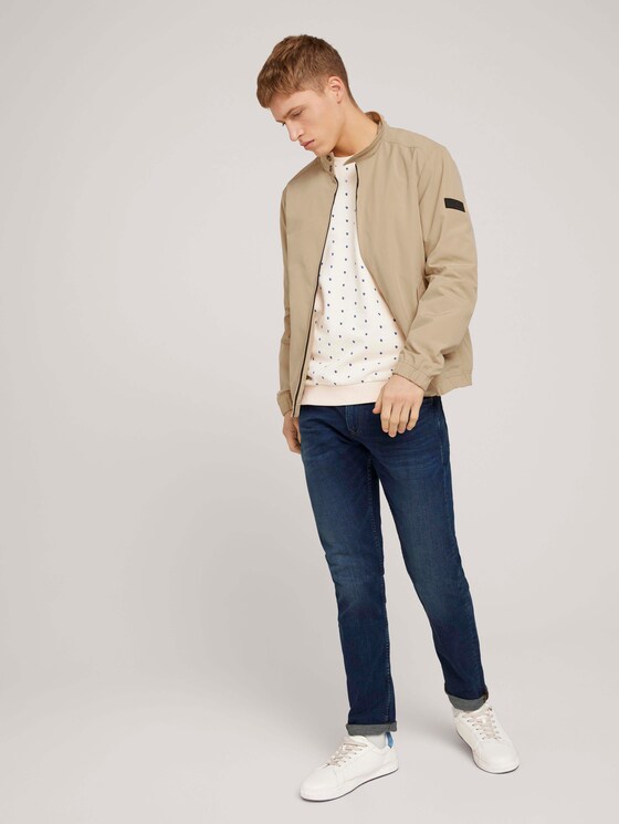 gemustertes Sweatshirt - Männer - almond colored squares print gemustertes Sweatshirt - Männer - almond colored squares print - 3 - TOM TAILOR Denim