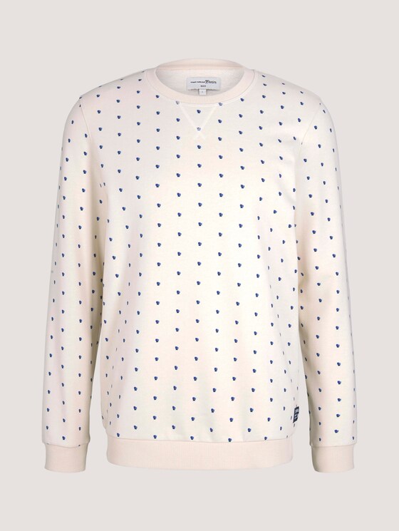 gemustertes Sweatshirt - Männer - almond colored squares print gemustertes Sweatshirt - Männer - almond colored squares print - 7 - TOM TAILOR Denim