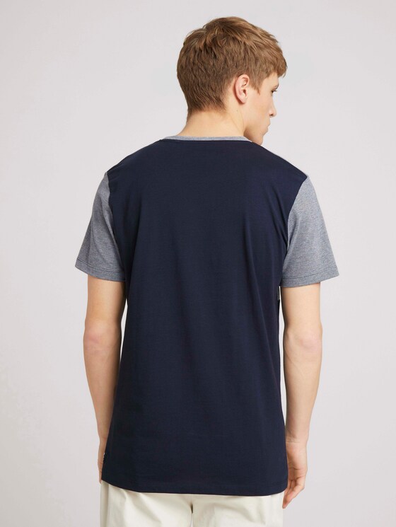 T-Shirt in Color-Blocking - Männer - Sky Captain Blue T-Shirt in Color-Blocking - Männer - Sky Captain Blue - 2 - TOM TAILOR Denim