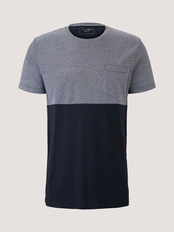 T-Shirt in Color-Blocking - Männer - Sky Captain Blue T-Shirt in Color-Blocking - Männer - Sky Captain Blue - 7 - TOM TAILOR Denim