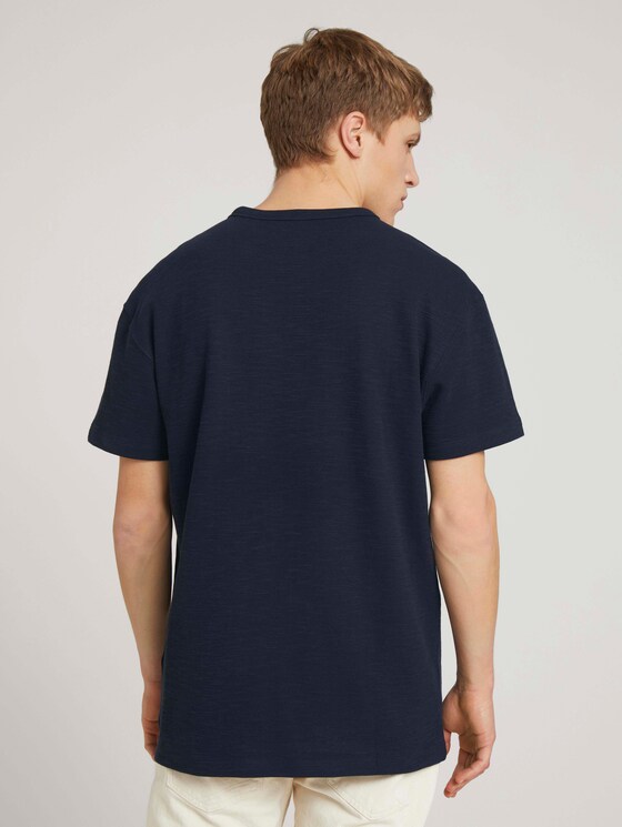 T-Shirt in Melange-Optik - Männer - Sky Captain Blue T-Shirt in Melange-Optik - Männer - Sky Captain Blue - 2 - TOM TAILOR Denim