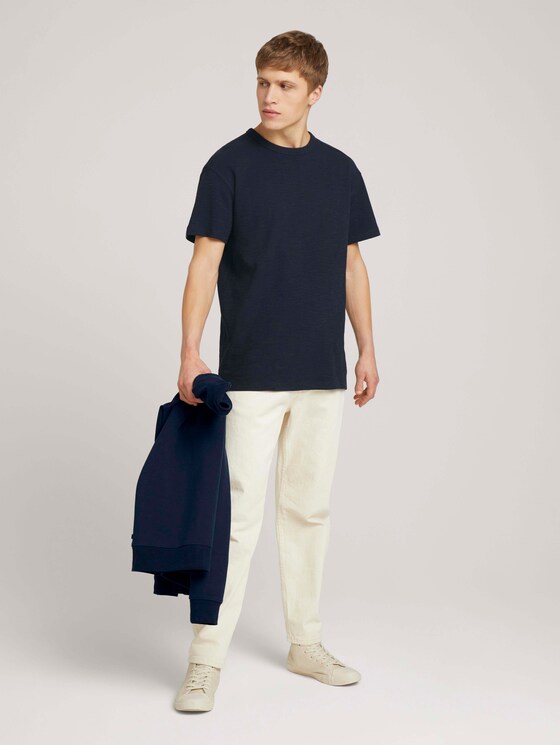 T-Shirt in Melange-Optik - Männer - Sky Captain Blue T-Shirt in Melange-Optik - Männer - Sky Captain Blue - 3 - TOM TAILOR Denim