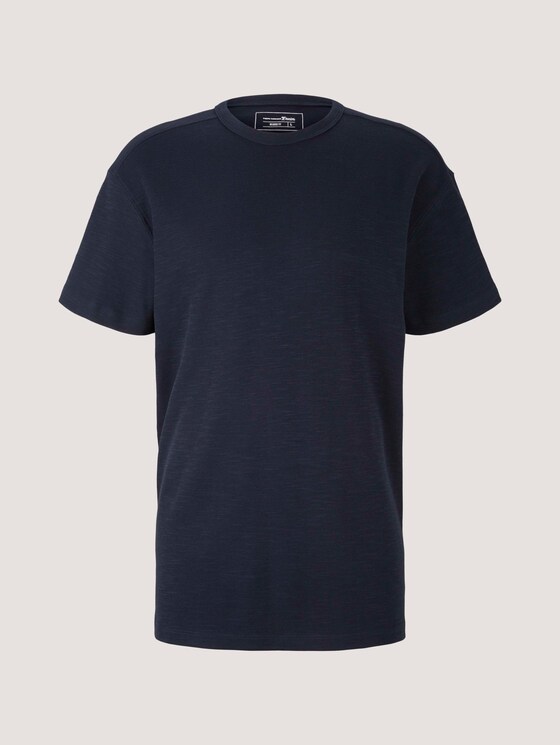 T-Shirt in Melange-Optik - Männer - Sky Captain Blue T-Shirt in Melange-Optik - Männer - Sky Captain Blue - 7 - TOM TAILOR Denim