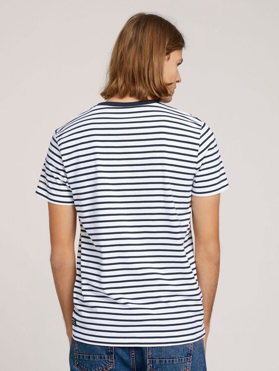 gestreiftes T-Shirt - Männer - navy white thin stripe gestreiftes T-Shirt - Männer - navy white thin stripe - 2 - TOM TAILOR Denim