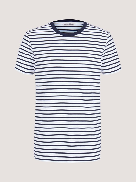 gestreiftes T-Shirt - Männer - navy white thin stripe gestreiftes T-Shirt - Männer - navy white thin stripe - 7 - TOM TAILOR Denim