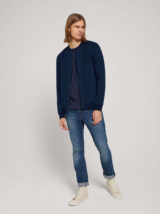 gemustertes T-Shirt mit Bio-Baumwolle - Männer - navy blue thistle print gemustertes T-Shirt mit Bio-Baumwolle - Männer - navy blue thistle print - 3 - TOM TAILOR Denim